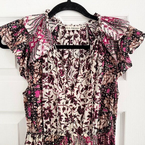 Ulla Johnson "Asis" Patchwork Printed Dress, size 4 - Picture 5 of 14